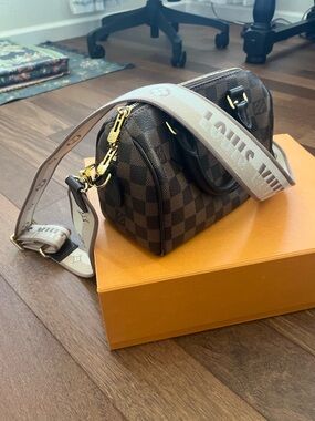 Speedy Bandoulière 20 Damier Ebene canvas